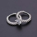 2-Piece Set: Fashionable Engagement Rings Adorned with Full Rhinestones by DailySale