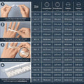 2-Piece Set: Fashionable Engagement Rings Adorned with Full Rhinestones by DailySale