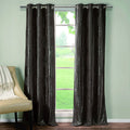 2-Piece Set: Heavy Medallion Print Insulated Blackout Grommet Window Curtain Set by DailySale
