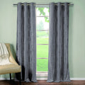 2-Piece Set: Heavy Medallion Print Insulated Blackout Grommet Window Curtain Set by DailySale