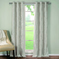 2-Piece Set: Heavy Medallion Print Insulated Blackout Grommet Window Curtain Set by DailySale