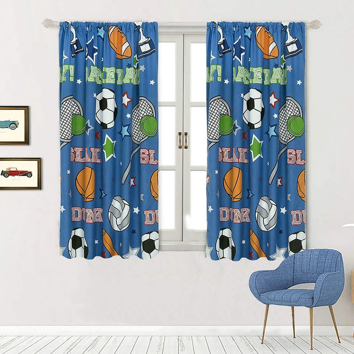 2-Piece Set: Kidz Mix Game Day Window Panel Pair by DailySale