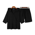 2-Piece Set: Men's Hooded Tracksuit Tennis Shirt Shorts and T Shirt Set Plain by DailySale