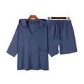 2-Piece Set: Men's Hooded Tracksuit Tennis Shirt Shorts and T Shirt Set Plain by DailySale