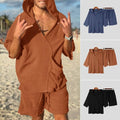 2-Piece Set: Men's Hooded Tracksuit Tennis Shirt Shorts and T Shirt Set Plain by DailySale