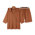 2-Piece Set: Men's Hooded Tracksuit Tennis Shirt Shorts and T Shirt Set Plain by DailySale