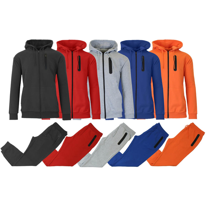 2-Piece Set: Men's Slim Fitting French Terry Hoodie & Jogger by DailySale
