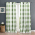 2-Piece Set: Plaid Heavy Blackout Thermal Grommet Window Curtain Pair Pane by DailySale