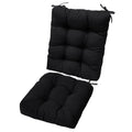 2-Piece Set: Rocking Chair Cushion with Non-Slip Ties Polyester Fiber Filling by DailySale