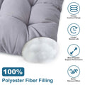 2-Piece Set: Rocking Chair Cushion with Non-Slip Ties Polyester Fiber Filling by DailySale