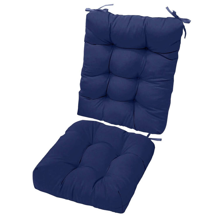 2-Piece Set: Rocking Chair Cushion with Non-Slip Ties Polyester Fiber Filling by DailySale