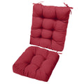2-Piece Set: Rocking Chair Cushion with Non-Slip Ties Polyester Fiber Filling by DailySale