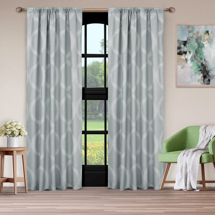 2-Piece Set: Sloane Street Ogee Window Panel Pair by DailySale
