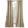 2-Piece Set: Solid Blackout Thermal Grommet Window Curtain Pair Panel by DailySale