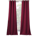 2-Piece Set: Solid Blackout Thermal Grommet Window Curtain Pair Panel by DailySale