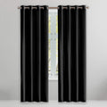 2-Piece Set: Solid Blackout Thermal Window Curtain Pair Panel by DailySale