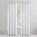 2-Piece Set: Solid Blackout Thermal Window Curtain Pair Panel by DailySale