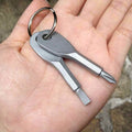2-Piece Set: Stainless Keychain Pocket Tool Screwdriver Set by DailySale