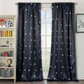 2-Piece Set: Stars Blackout Window Curtain Pair Panel by DailySale
