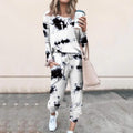 2-Piece Set: Women's Basic Tie Dye Sweatshirt Tracksuit Pants Sets by DailySale