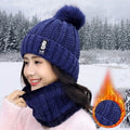 2-Piece Set: Women's Knitted Hat Scarf Caps Neck Warmer Winter Hat by DailySale