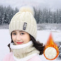 2-Piece Set: Women's Knitted Hat Scarf Caps Neck Warmer Winter Hat by DailySale