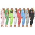 2-Piece Set: Women's Plush Popcorn Knit Top and Jogger Pants Pajama Set (Plus Size) by DailySale