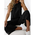 2-Piece Set: Women's Solid Color Casual Tank Top Pants Set by DailySale