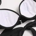 2-Piece Set: Women's Swimwear Bikini Push Up Open Back Solid Color by DailySale