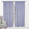 2-Piece Set:100% Cotton Chevron Print Blackout Window Curtain Pair Panel by DailySale