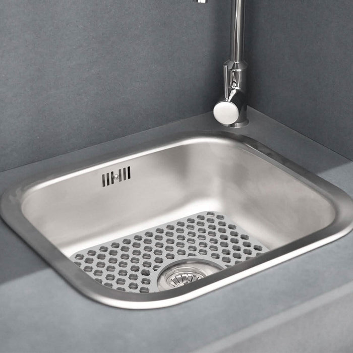 2-Piece: Silicon Grid Sink Mat with Central Drain Hole by DailySale