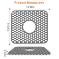 2-Piece: Silicon Grid Sink Mat with Central Drain Hole by DailySale
