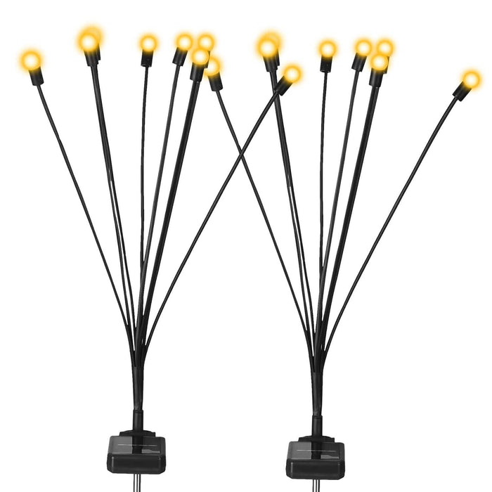 2-Piece: Solar Firefly Lights Swaying Decorative Pathway Lamp by DailySale