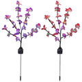 2-Piece: Solar Powered Garden Light Orchid by DailySale