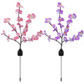 2-Piece: Solar Powered Garden Light Orchid by DailySale