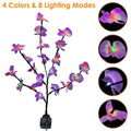 2-Piece: Solar Powered Garden Light Orchid by DailySale