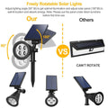 2-Piece: Solar Spotlight Outdoor Dusk Waterproof by DailySale