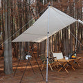 2-Piece: Telescoping Tarp Poles Portable Aluminum Awning Poles by DailySale