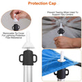2-Piece: Telescoping Tarp Poles Portable Aluminum Awning Poles by DailySale