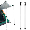 2-Piece: Telescoping Tarp Poles Portable Aluminum Awning Poles by DailySale