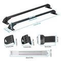 2-Piece: Universal 110CM/43-Inch Car Roof Rack Cross Bar by DailySale