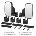 2-Piece: Wide Rear View Mirror by DailySale