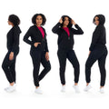 2-Piece: Women's Athleisure Fleece Jogger Sweatpants and Hoodie with Pocket Set by DailySale