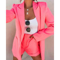 2-Piece: Women's Basic Shirt Collar Blazer by DailySale