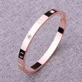 2-Piece: Women's Stainless Steel Zircon Inlay Bracelet by DailySale