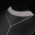 2-Piece: Women's Synthetic Diamond Y Necklace by DailySale