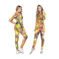 2-Piece: Women's Textured Anti Cellulite Body Shaping Jogger Tracksuit with Hoodie by DailySale