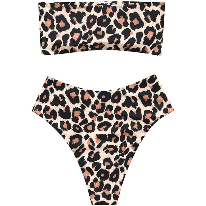 2-Piece: Women's Tube Top Bikini Swimsuit by DailySale