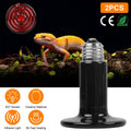 2-Pieces: 150W Infrared Reptile Heat Lamp No Light Emitting by DailySale