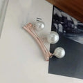 2-Pieces: Faux Pearl Neck Tie Pin Buckle Faux Pendant by DailySale